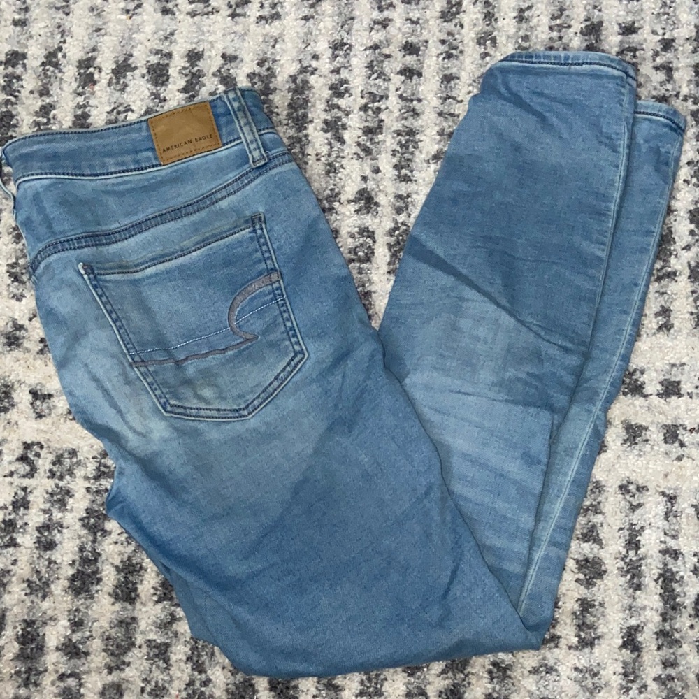 American Eagle Outfitters Light Blue Denim Jeggings size 10